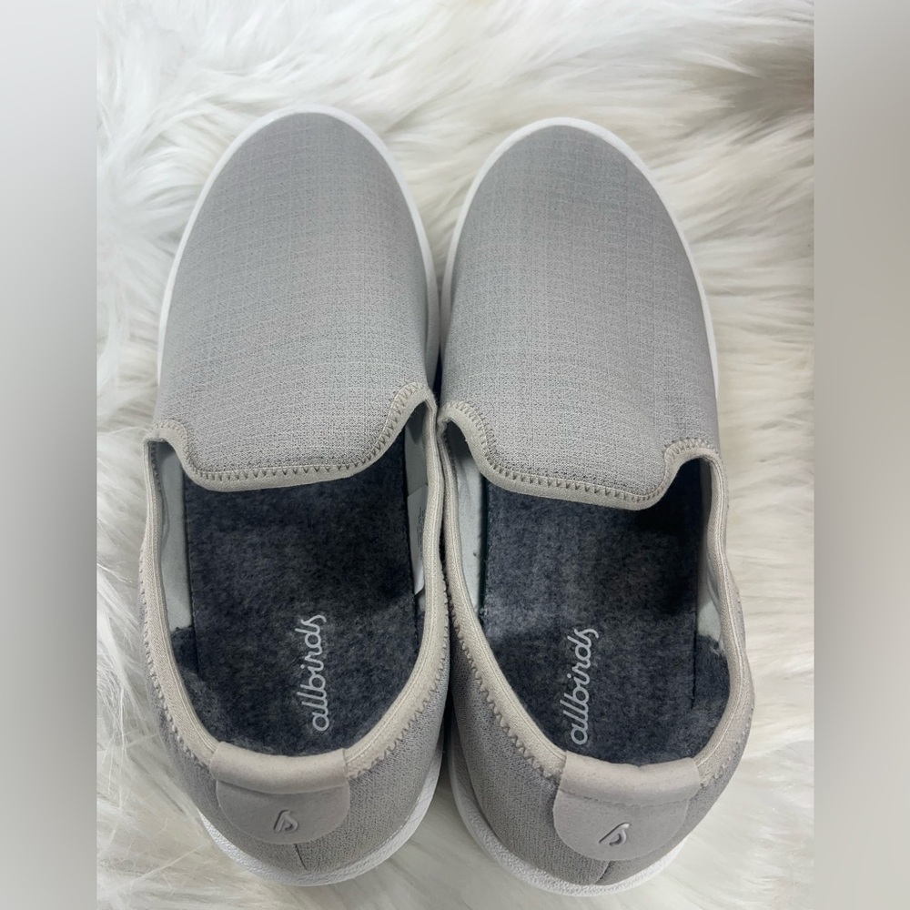 NEW Allbirds Women's Wool Lounger Woven slip-on shoes in GRAY shoes - Picture 3 of 6